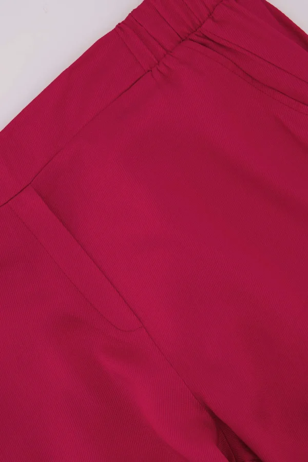 Best satijnen twill broek roze rood Broeken & Jeans