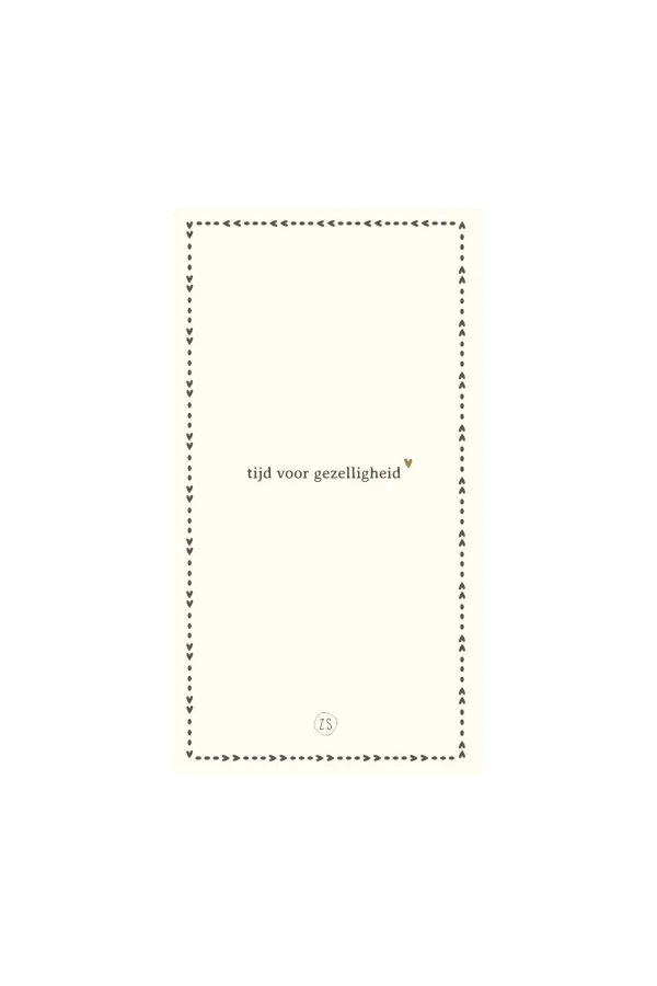 Outlet servetten gezelligheid 11x20cm Servetten