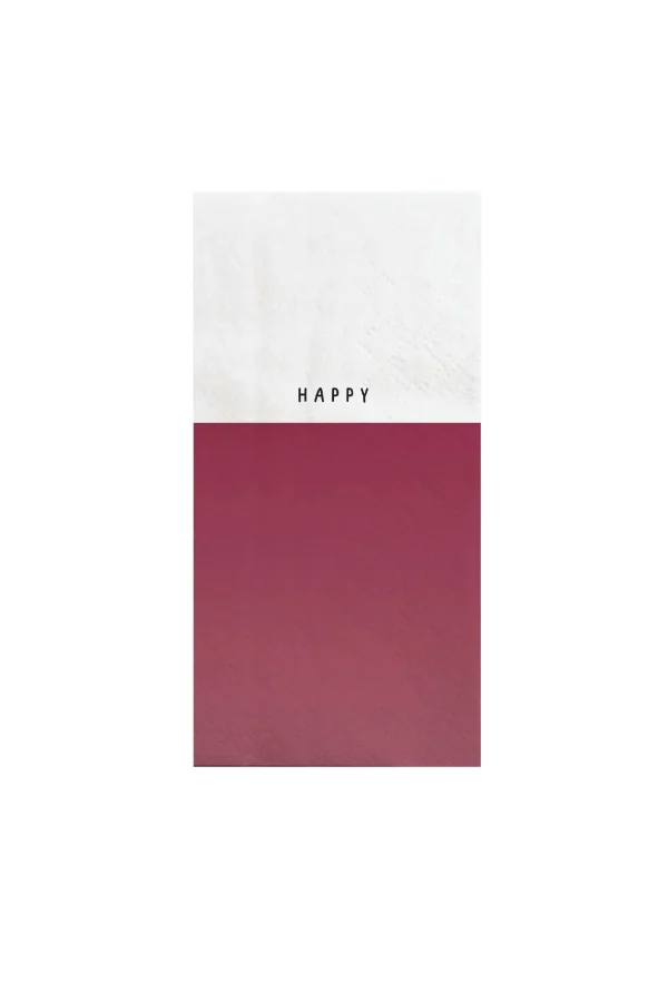 Hot servetten happy 11x20cm Servetten