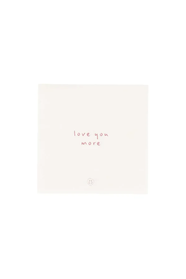 Best Sale servetten love you more 12,5x12,5cm off white/rood Servetten