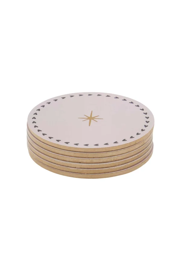 Outlet set van 6 onderzetters rond Keukenaccessoires