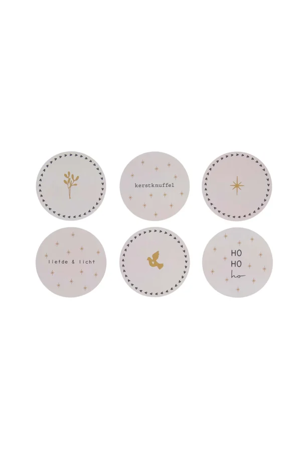 Outlet set van 6 onderzetters rond Keukenaccessoires