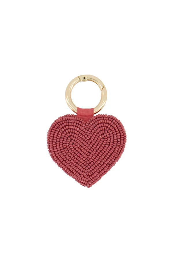 Store sleutelhanger met kralen hartje Accessoires & Sleutelhangers