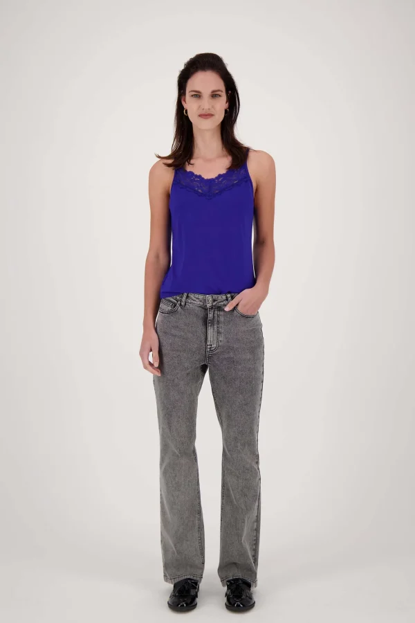 Hot spaghetti top met kant Tops