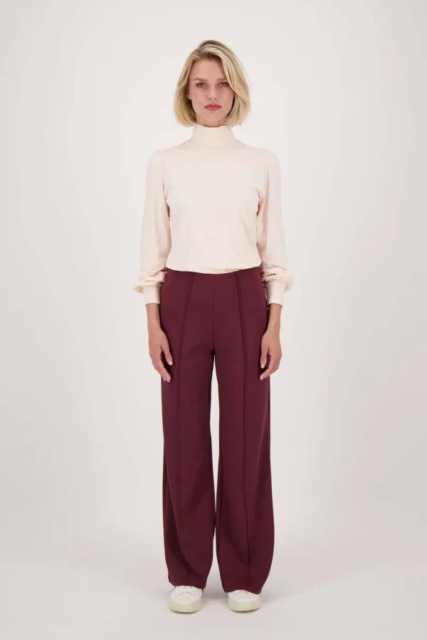 Cheap top met lange mouwen en col Tops