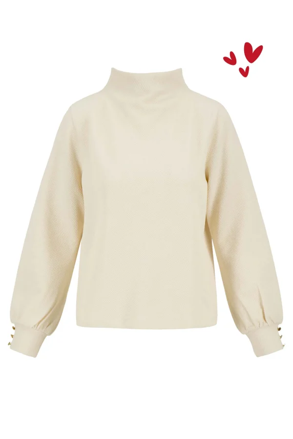 Flash Sale top met structuur Tops