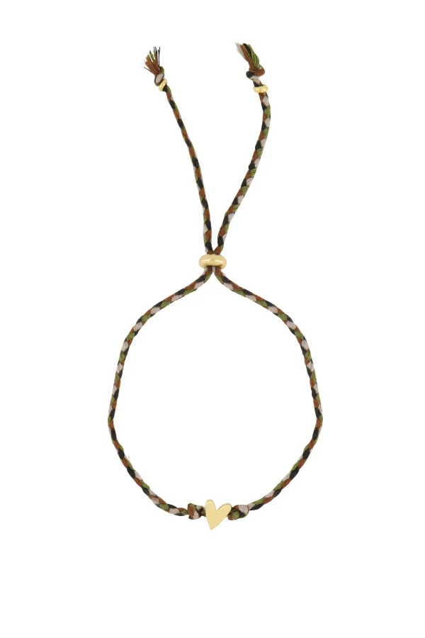 Sale touwarmbandje met hartje Armbandjes