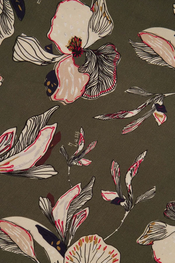 Cheap turtle top met iris bloemen print Tops