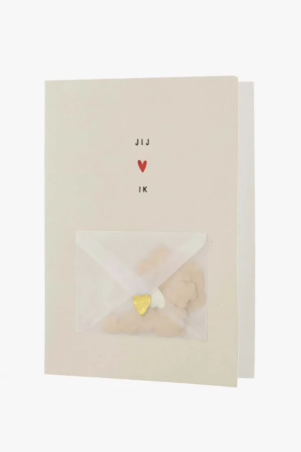 Store wenskaart met envelopje jij & ik Kaartjes