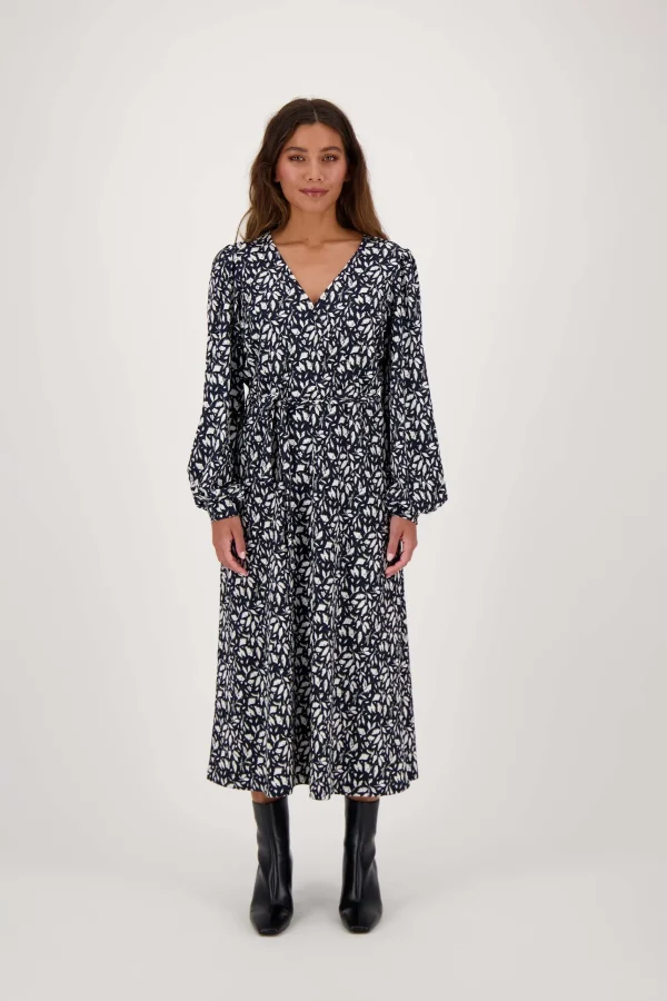 Fashion wikkeljurk met blaadjesprint Jurkjes & Rokken